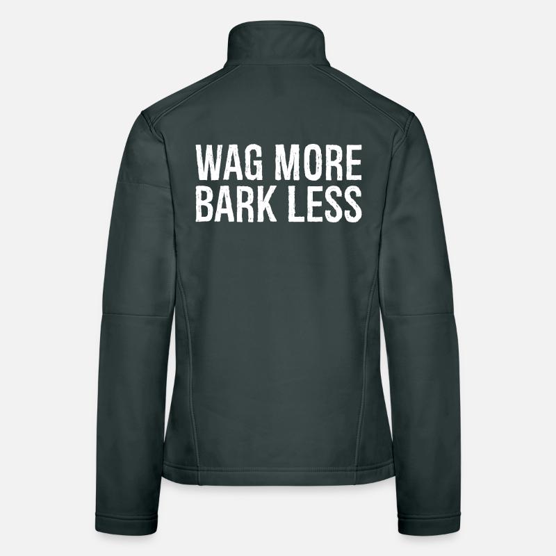 wag more bark less Women's Softshell Jacket