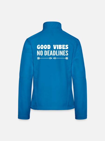 No deadlines - Women's Softshell Jacket - black - Back