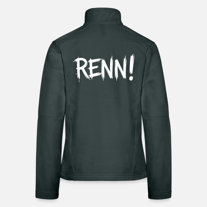 Run! (Running, running, jogging, runner) Women's Softshell Jacket