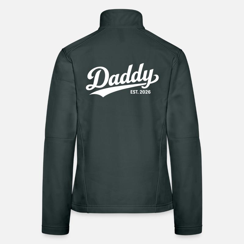 Daddy's 2026 Daddy-to-be New Father Gift Women's Softshell Jacket