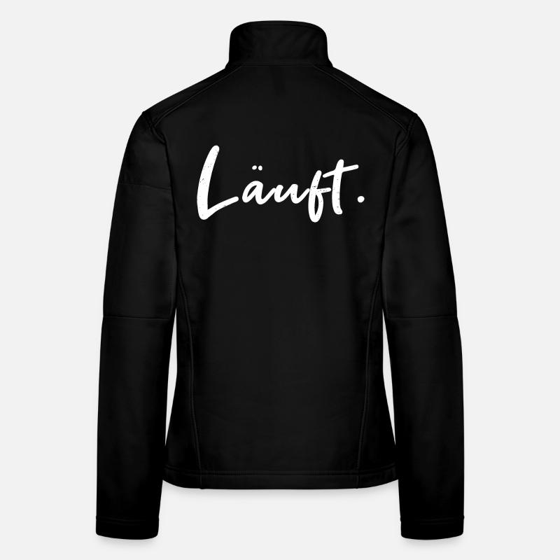 Läuft. – Handlettering Statement Frauen Softshelljacke