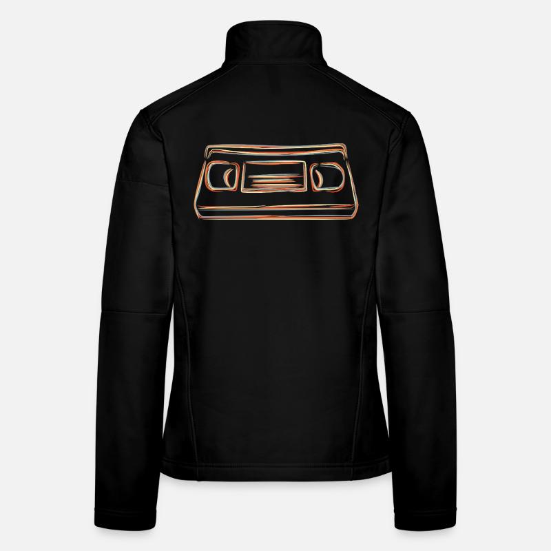 Cassette VHS Veste en tissu softshell Femme