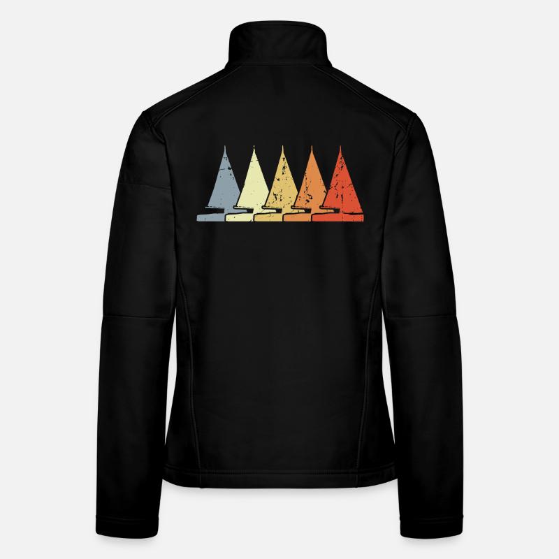 Sailboat Sketch Women's Softshell Jacket