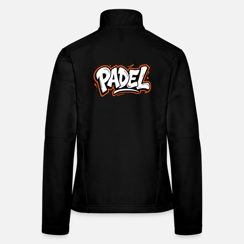 Padel Style Graffiti Style Sport Look Urbain Veste en tissu softshell Femme