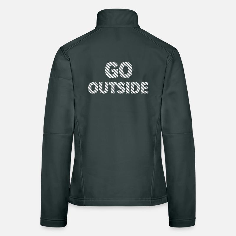 SORTEZ Aventure en nature Dire Veste en tissu softshell Femme