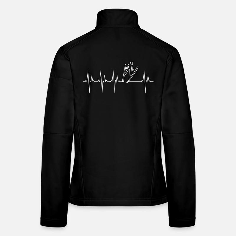 Skispringen Elektrokardiogramm EKG Skispringen Frauen Softshelljacke