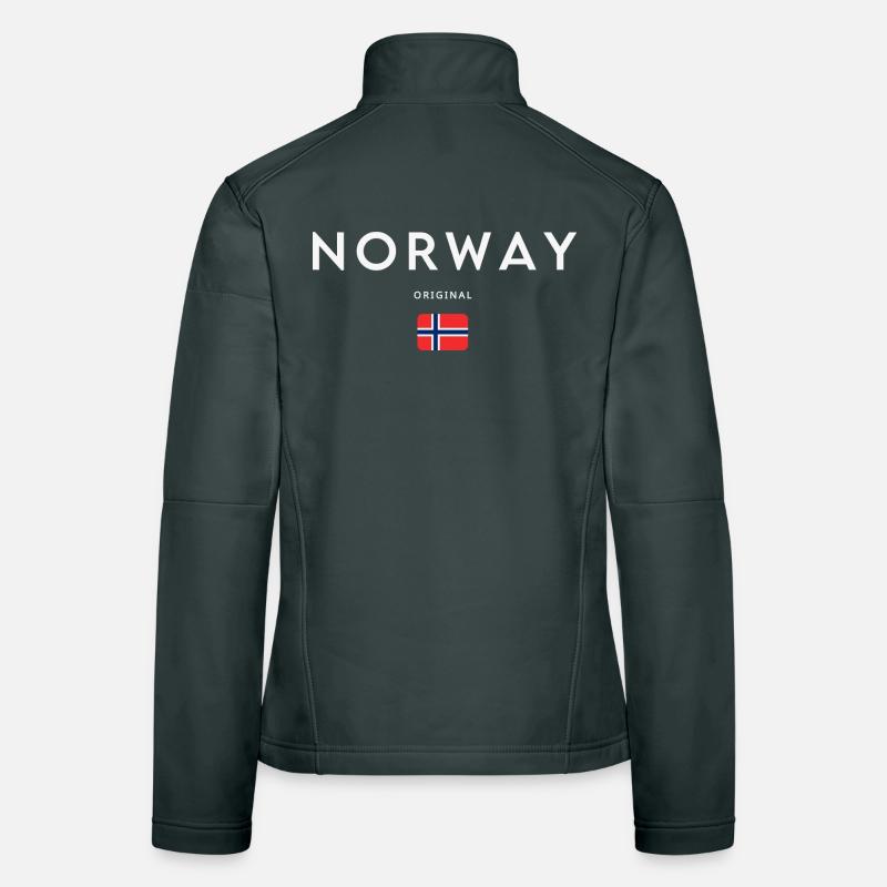 Norwegian flag, Norwegian pride Women's Softshell Jacket