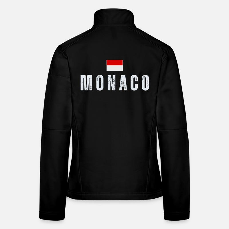 Monaco flag, Monegasque pride Women's Softshell Jacket