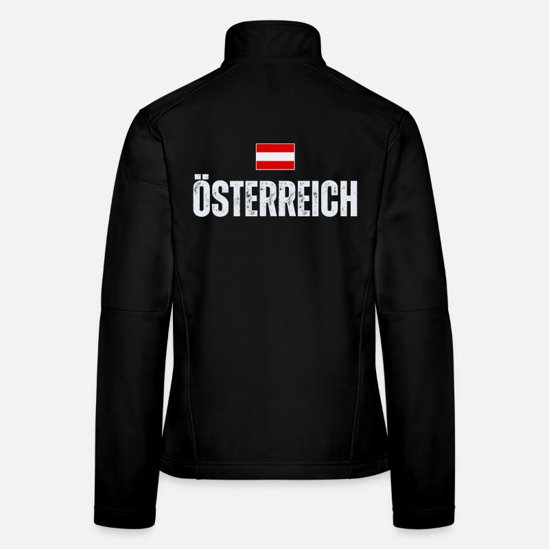 Austrian flag, Austrian patriot Women's Softshell Jacket