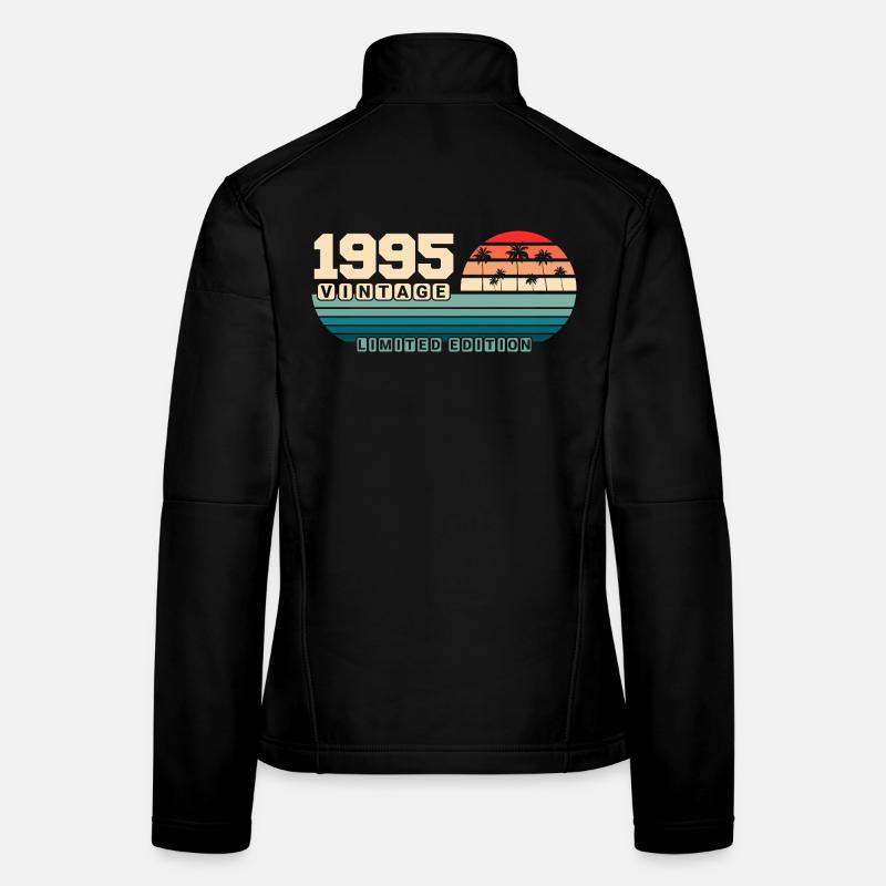 30th Birthday 1995 Vintage 1995 Retro Sunset Women's Softshell Jacket