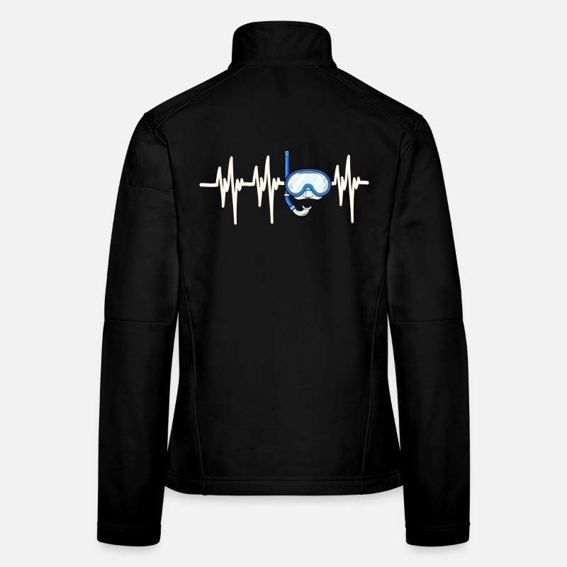 Plongeur Heartbeat Veste en tissu softshell Femme