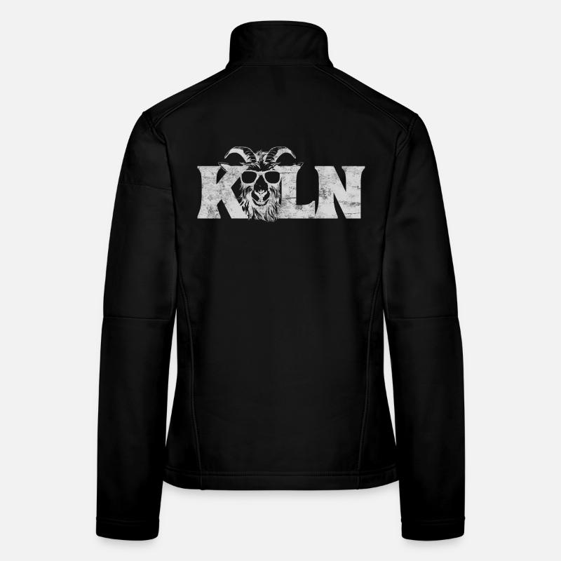 Lettrage de Cologne Geissbock Veste en tissu softshell Femme