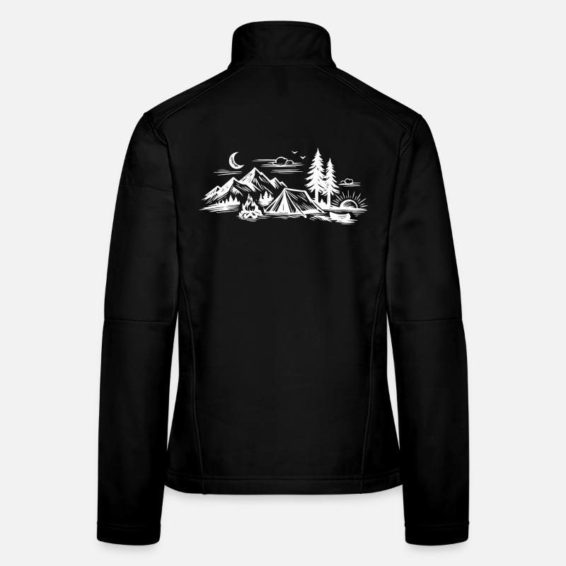 Tente de camping Veste en tissu softshell Femme