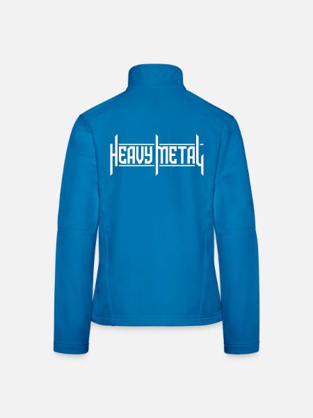 Heavy Metal Custom Typografie-Logo - Frauen Softshelljacke -  - Hinten