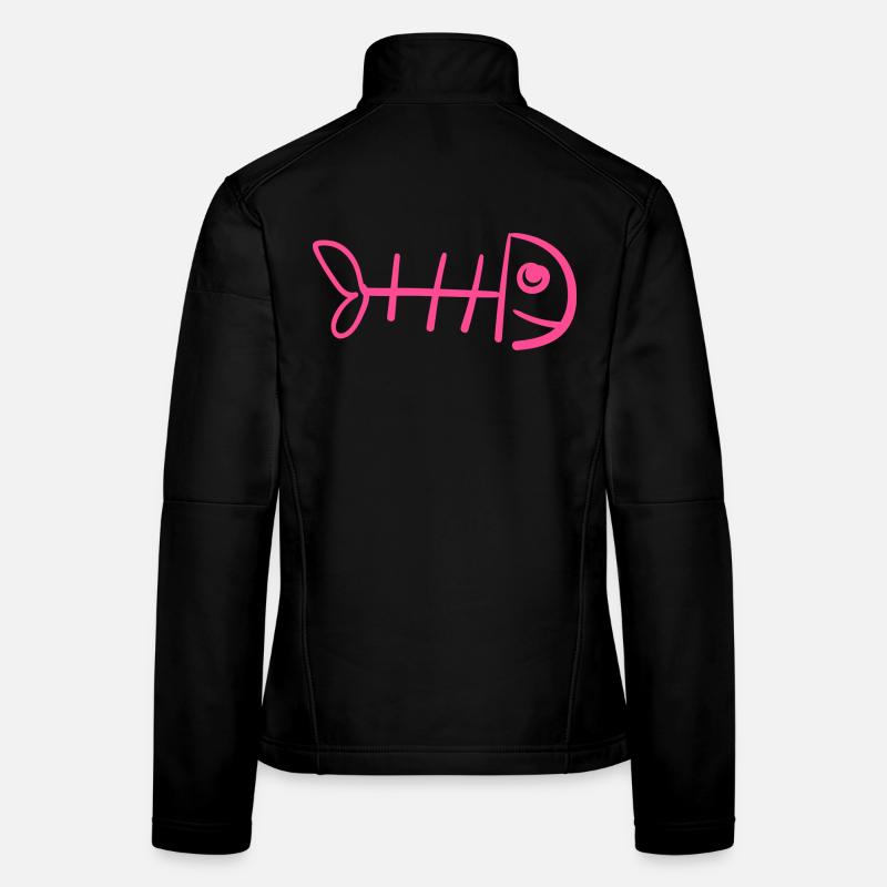 - drôle de chat T-shirt Veste en tissu softshell Femme