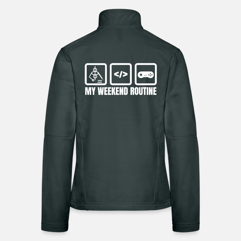 Meine Wochenendroutine Frauen Softshelljacke