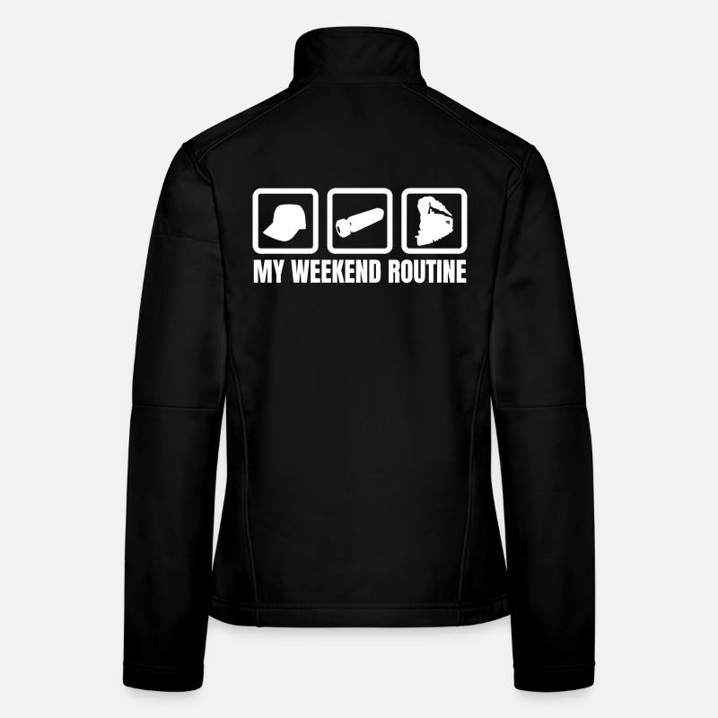 My weekend routine - Women's Softshell Jacket - black