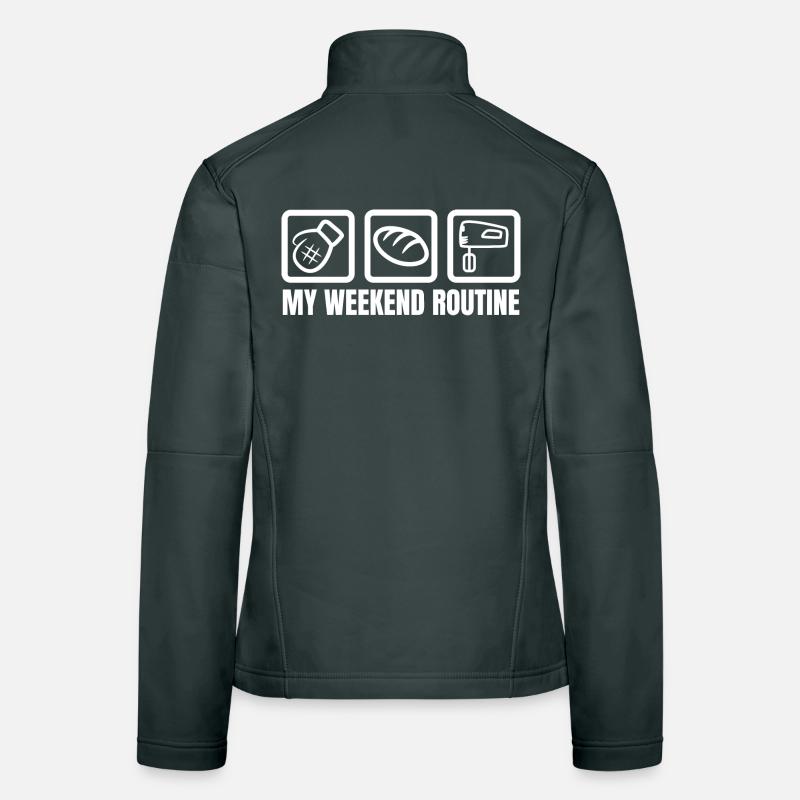 Lustiges Bäcker Wochenende Frauen Softshelljacke