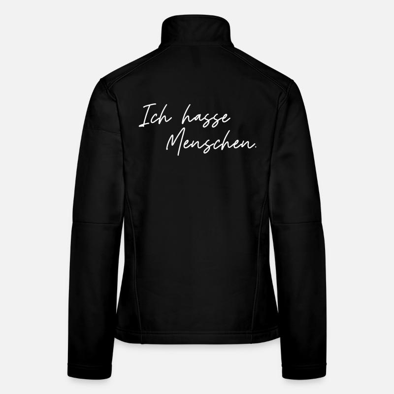 Ich hasse Menschen Frauen Softshelljacke