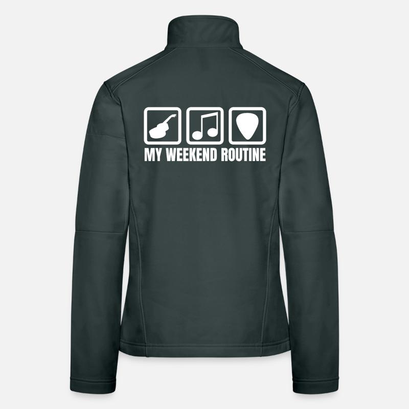 Week-end des guitaristes Veste en tissu softshell Femme