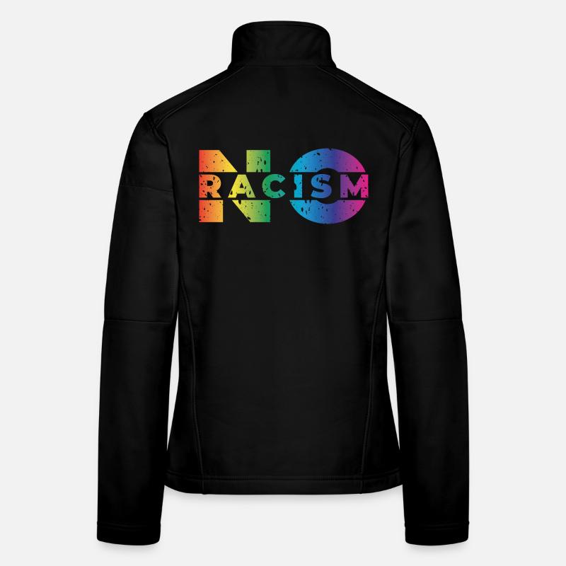 no racism Women's Softshell Jacket