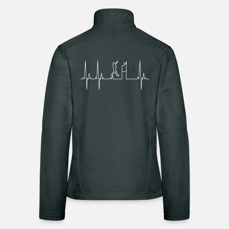 Electrocardiogram Volleyball Women's Softshell Jacket