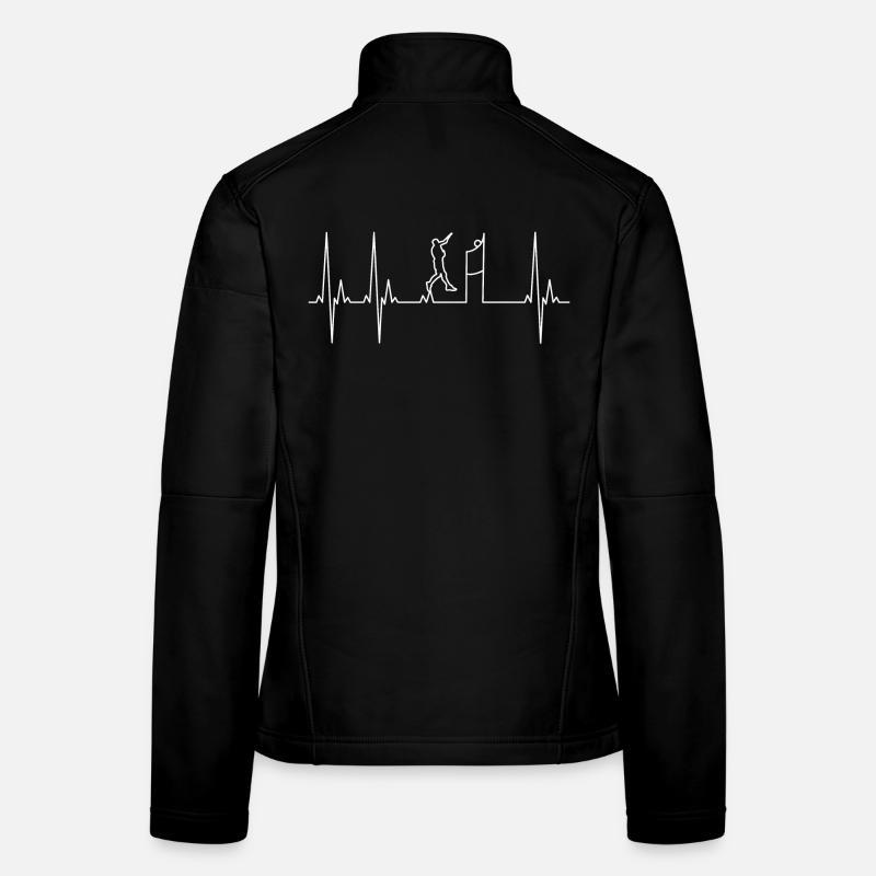 Electrocardiogram Volleyball Women's Softshell Jacket