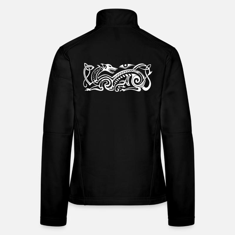 Chien de chasse celte (blanc) Veste en tissu softshell Femme