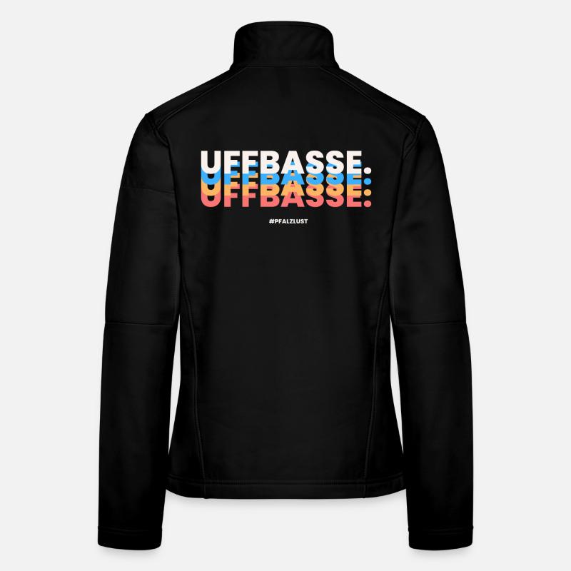 Pfalzlust Uffbasse - Frauen Softshelljacke - Schwarz