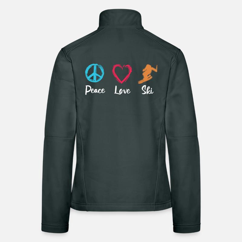 Peace Love Skiing Women's Softshell Jacket