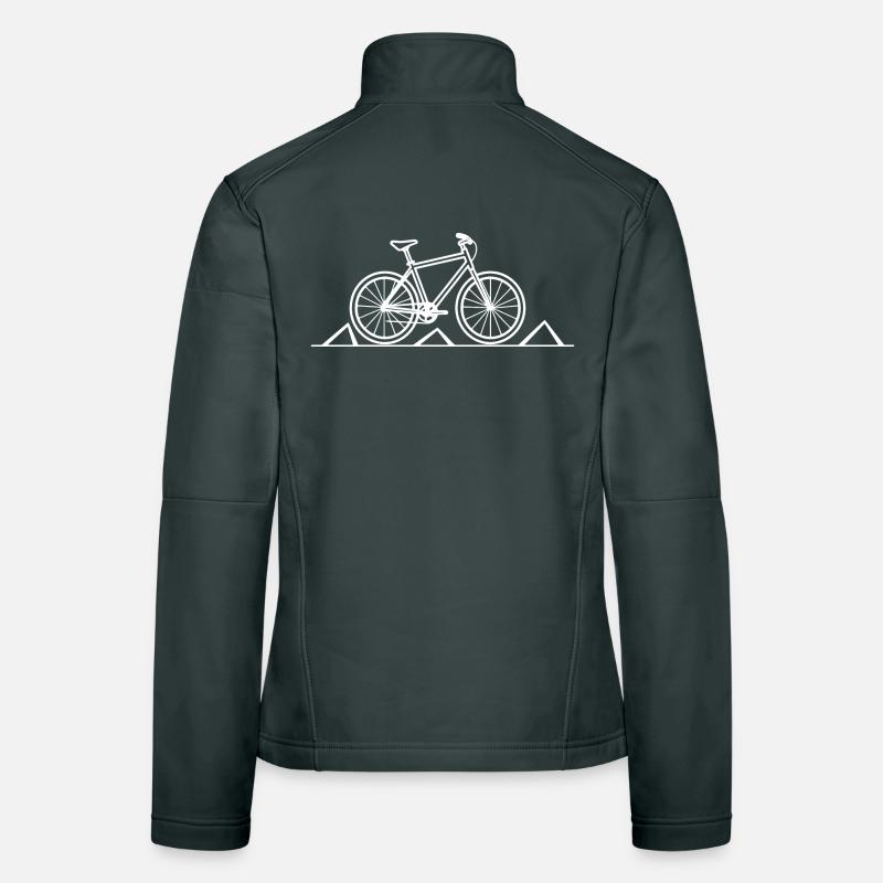 Mountainbiking Zeichnung Frauen Softshelljacke