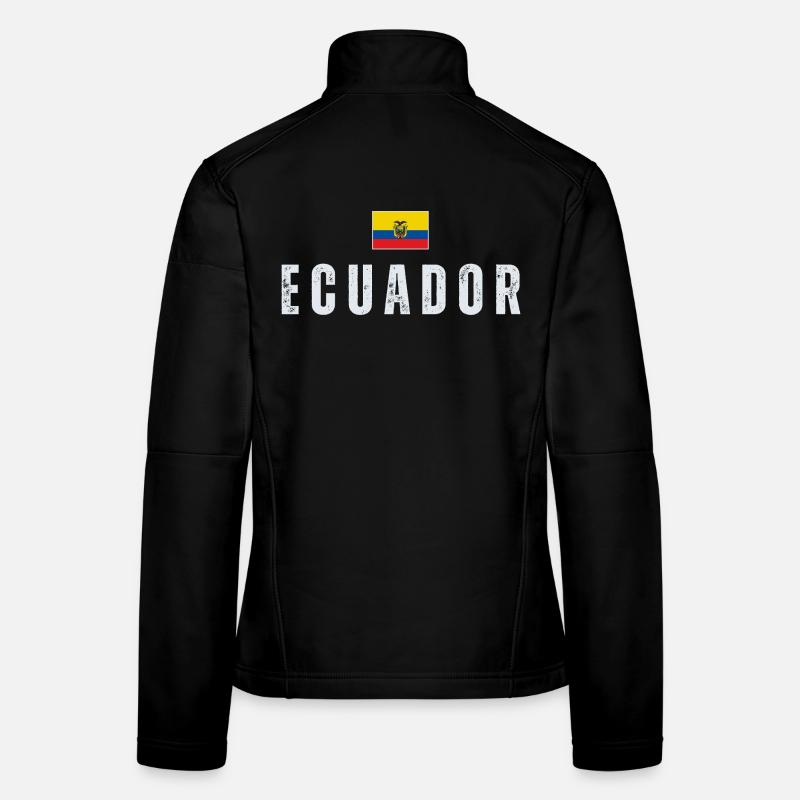 Ecuador flag, I love Ecuador Women's Softshell Jacket