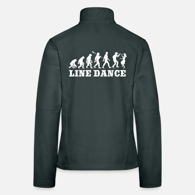 Vintage Evolution - Line Dance - Geschenk Frauen Softshelljacke