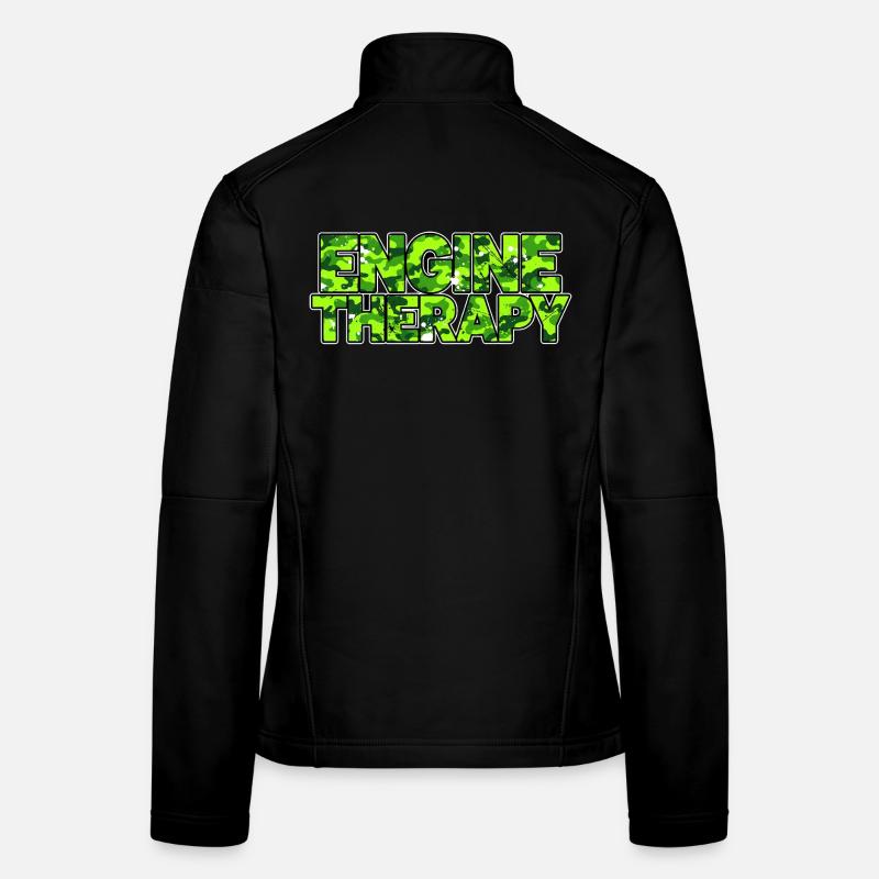 Engine Therapy Camouflage für echte Schrauber Frauen Softshelljacke