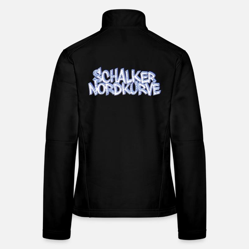 Schalker Nordkurve - Frauen Softshelljacke - Schwarz