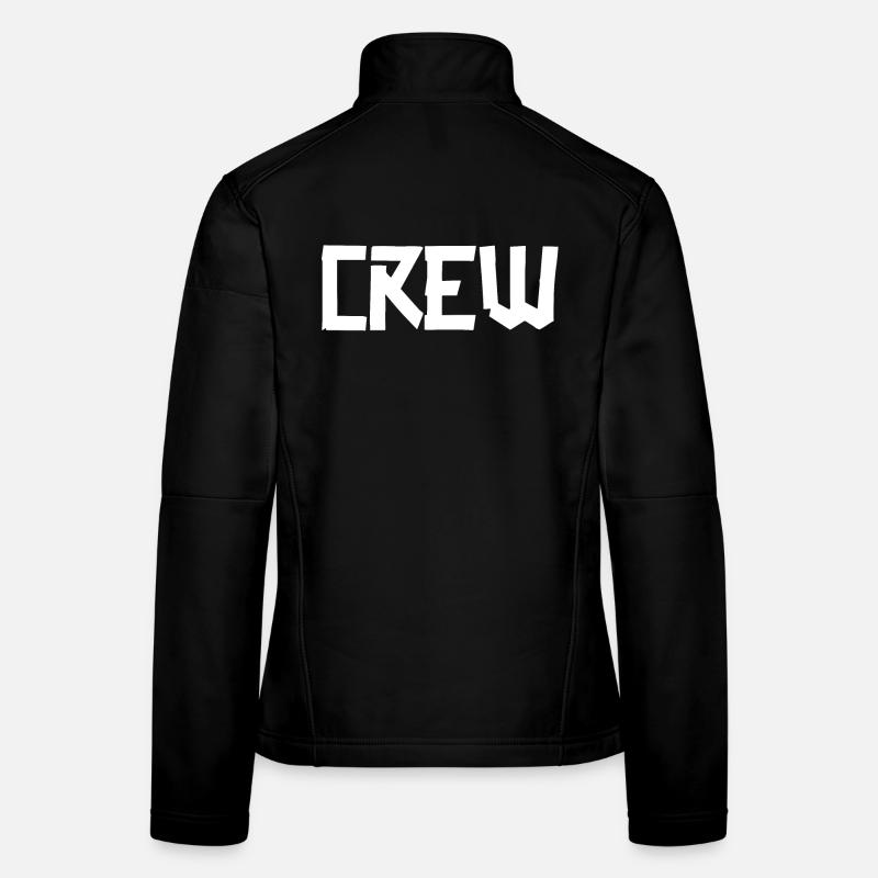 Crew Gaffer BIG Weiß - Frauen Softshelljacke - Schwarz