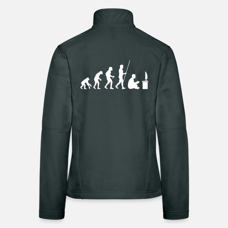 Gaming Evolution Retro Gamer Videospiele Zocker Frauen Softshelljacke