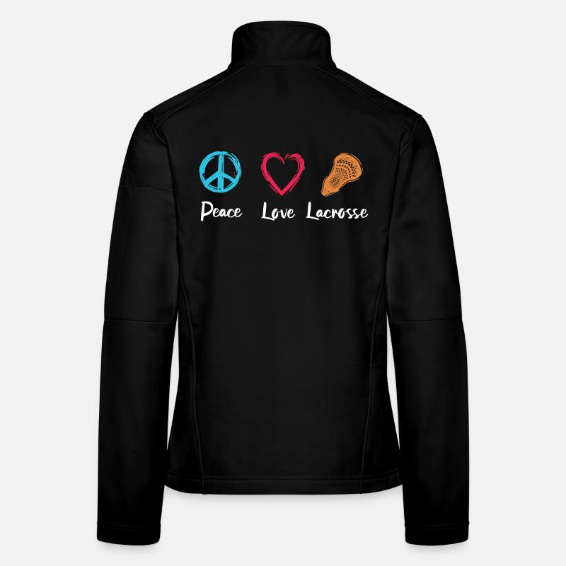 Peace Love Lacrosse Veste en tissu softshell Femme