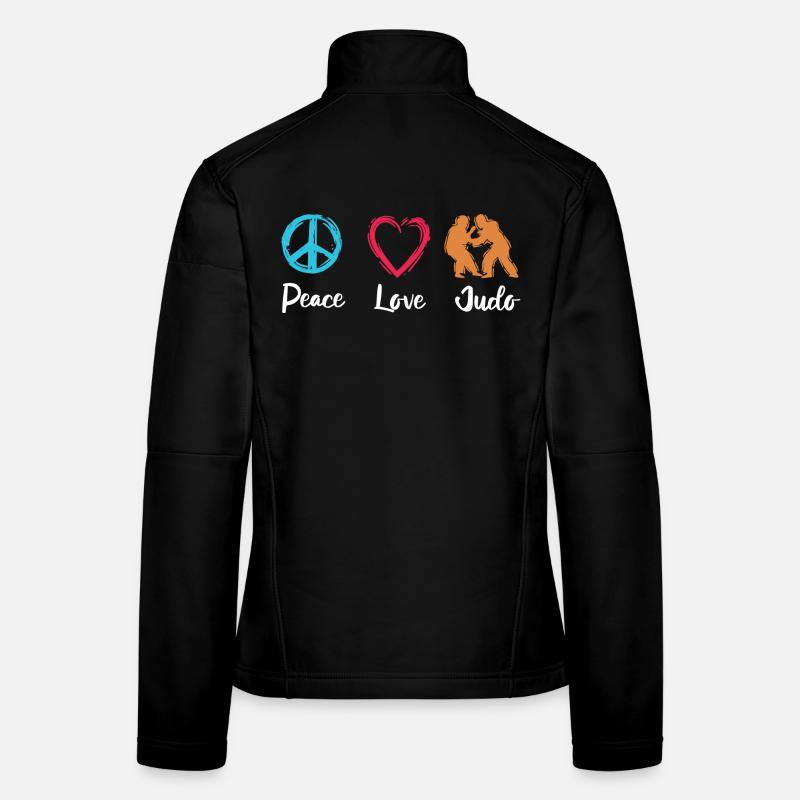 Frieden Liebe Judo Frauen Softshelljacke