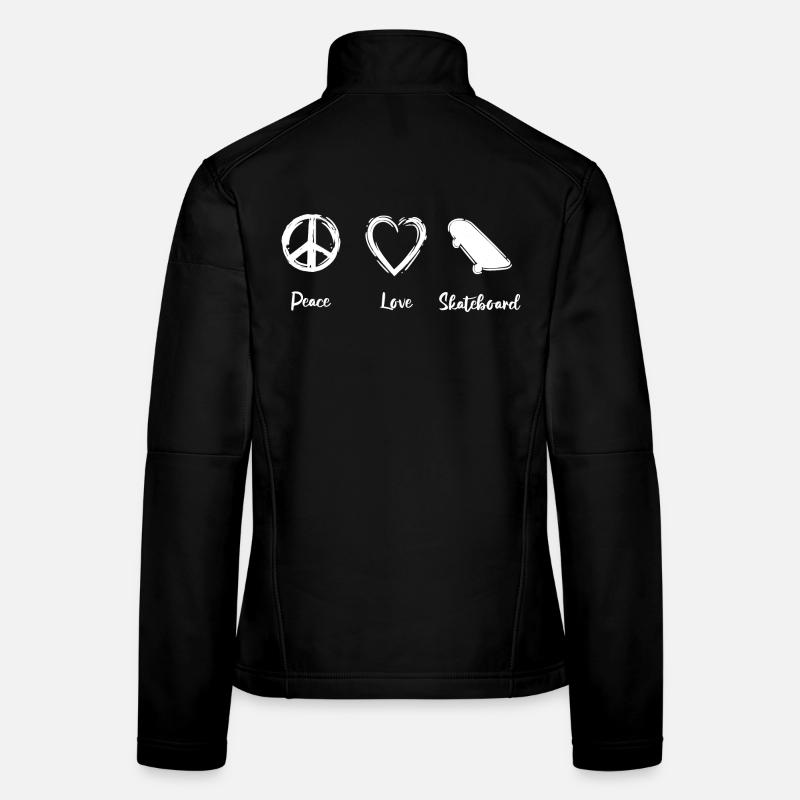 Peace Love Skateboard Women's Softshell Jacket