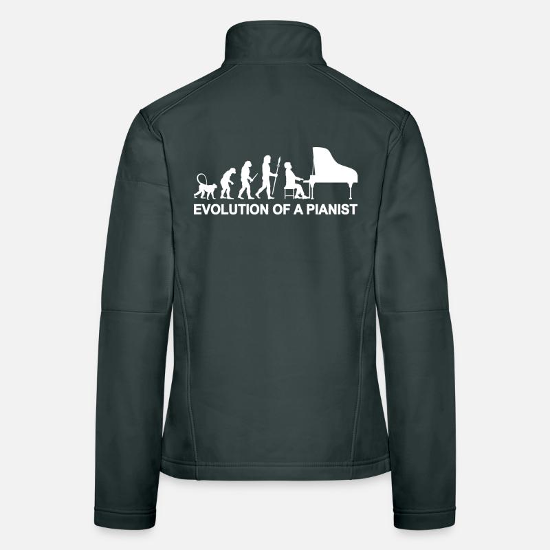 Evolution of a Pianist Women's Softshell Jacket
