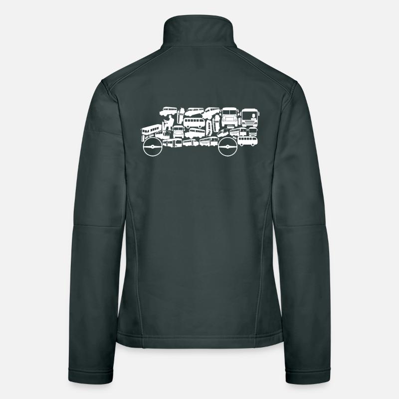 Bus Silhouette Women's Softshell Jacket