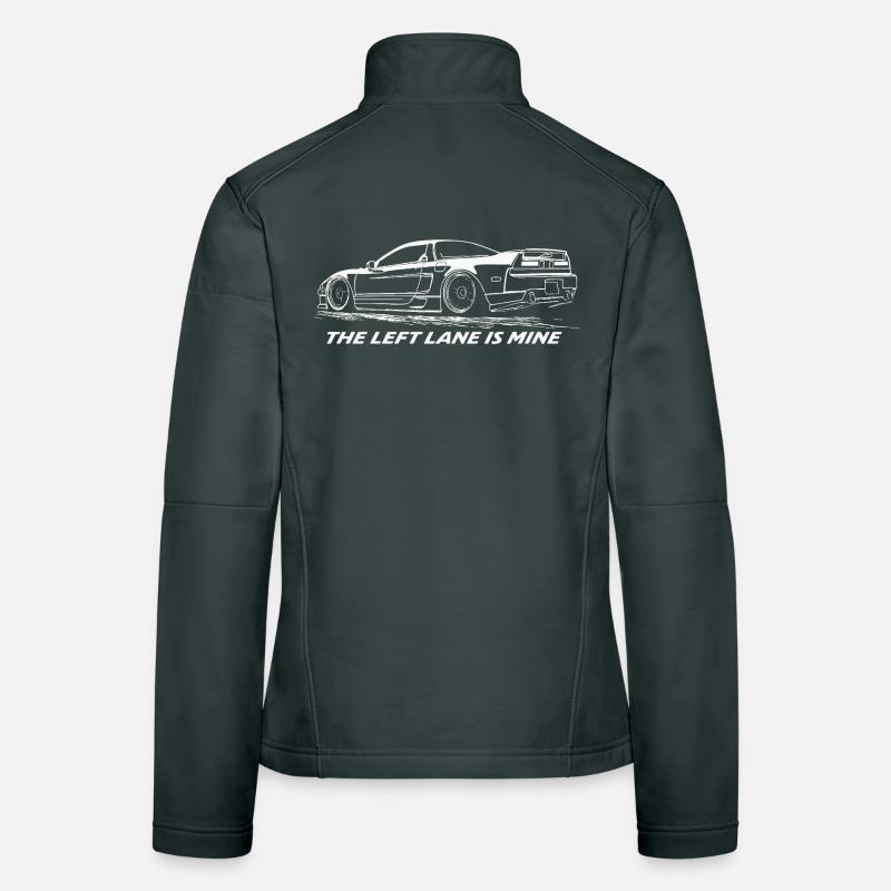 Left Lane Is Mine Racing Car Tee Women's Softshell Jacket