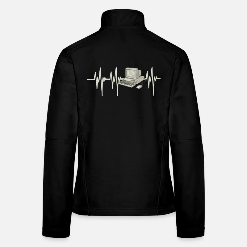 Ordinateur Heartbeat Veste en tissu softshell Femme