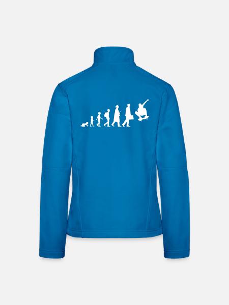 Development of a skateboarder - Women's Softshell Jacket - black - Back