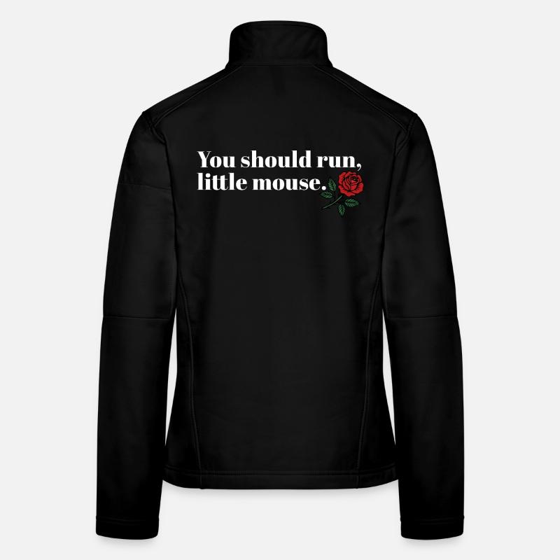 Run Baby Run – Design sombre de Booktok Veste en tissu softshell Femme