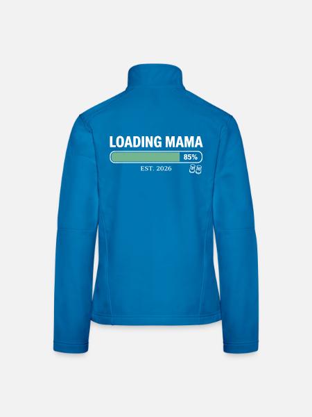 Loading Mama 2026 Schwangerschaft - Frauen Softshelljacke - Schwarz - Hinten