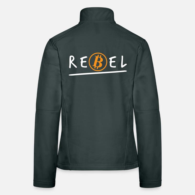 Bitcoin Rebel Crypto BTC Women's Softshell Jacket