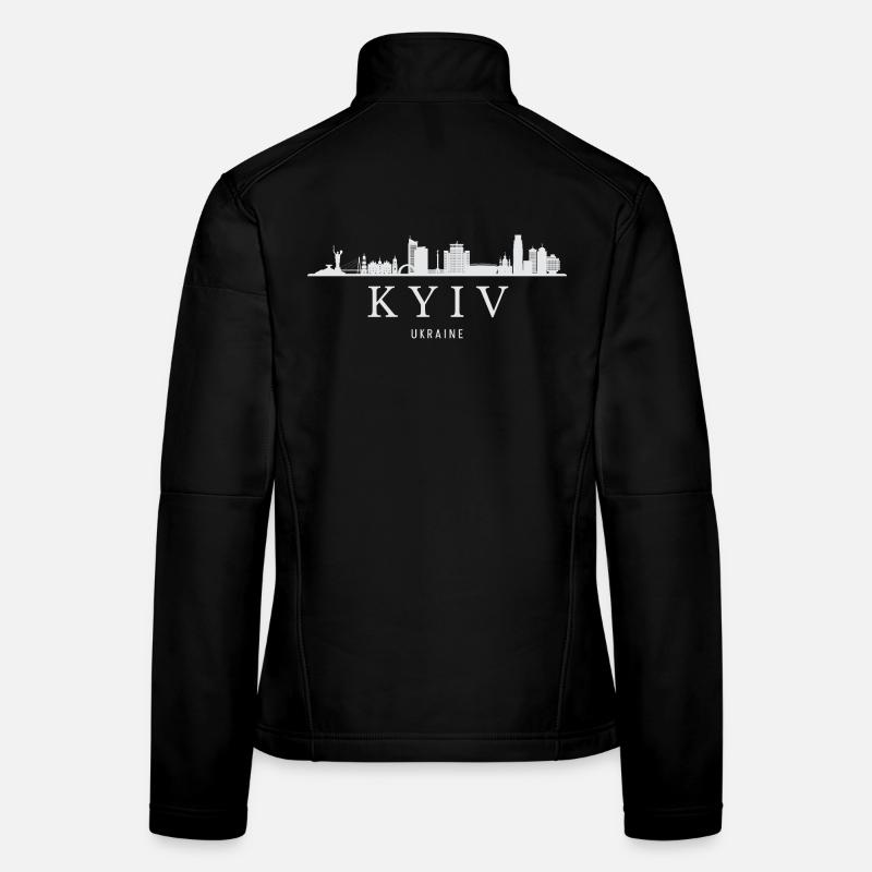 Skyline de Kiev, Kiev Ukraine Veste en tissu softshell Femme