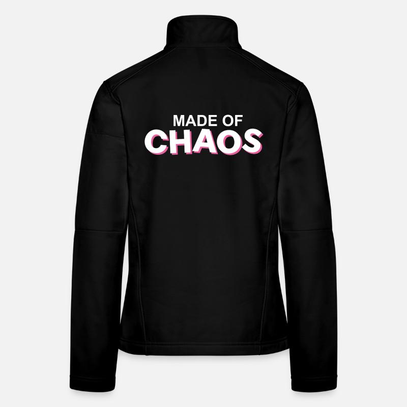 Fabriqué en accent rose Chaos Veste en tissu softshell Femme